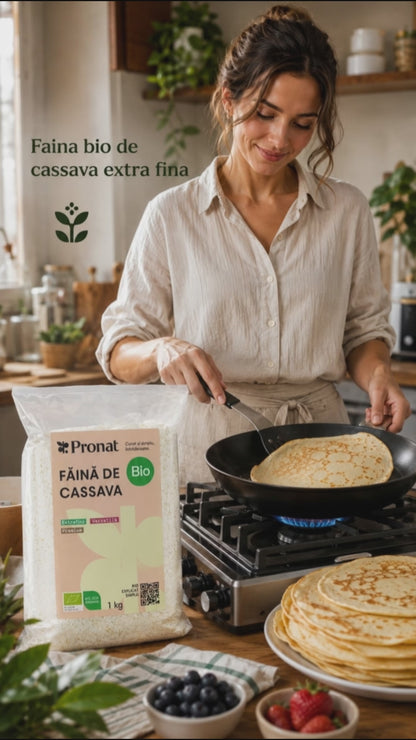 Faina bio de cassava extra fina (tapioca / manioc), 1000g Pronat