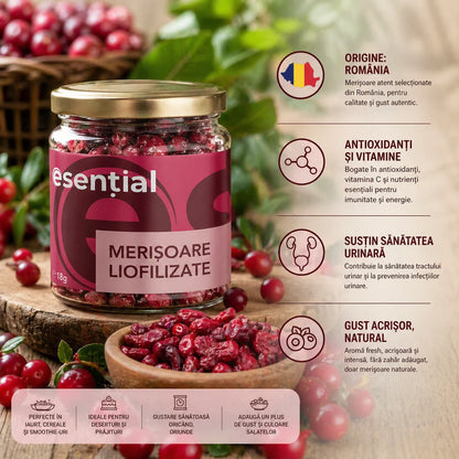 Merișoare liofilizate, 18g Esential