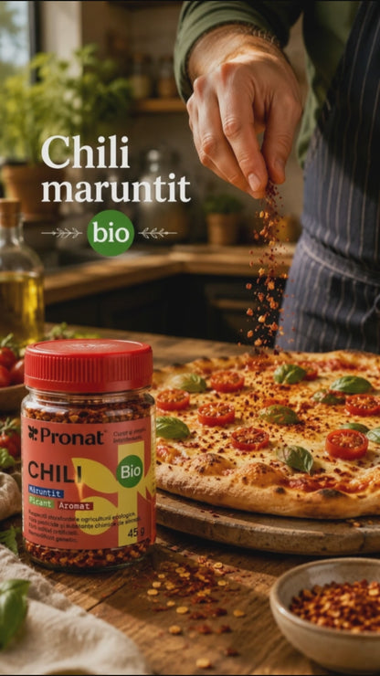 Chili maruntit bio, 45g Pronat