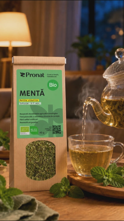 Mentă bio 40g Pronat