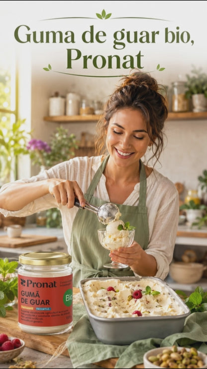 Guma de guar bio, 100g Pronat