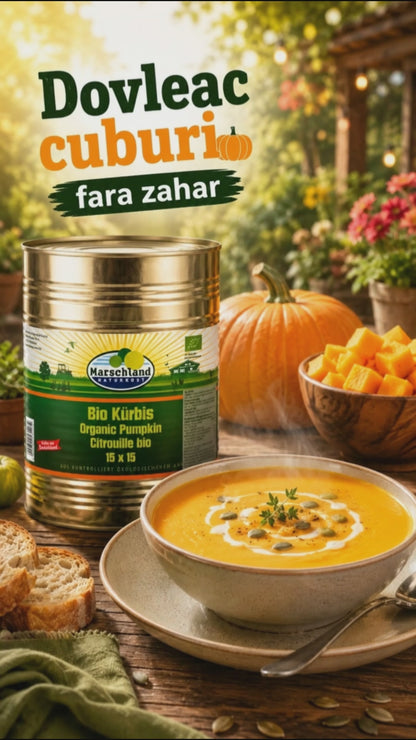 Dovleac cuburi fara zahar, 4000ml, Marschland Naturkost
