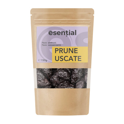 Prune fara conservanti si samburi, 150 g Esential