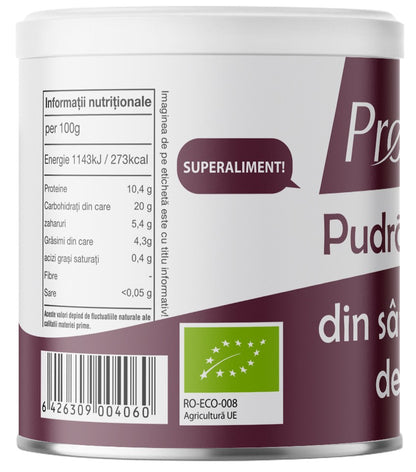 Pudra bio din samburi de struguri, 90g Pronat