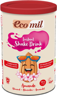 Pudra bio instant pentru bautura de migdale natur, 400g Ecomil