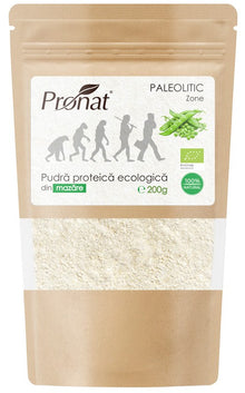Pudra proteica bio de mazare, 200g Pronat