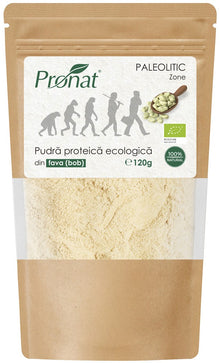 Pudra proteica bio din fava (bob), 120g Pronat
