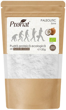 Pudra proteica bio din nuca de cocos, 120g Pronat