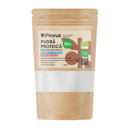 Pudra proteica bio din nuca de cocos, 120g Pronat