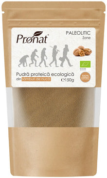 Pudra proteica bio din samburi de nuca, 150g Pronat