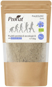 Pudra proteica bio din seminte de in, 150g Pronat