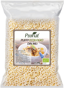 Puffy bio din mei expandat natur, 200g Pronat