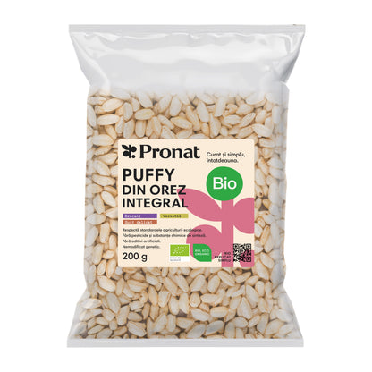 Puffy bio din orez expandat natur, Pronat
