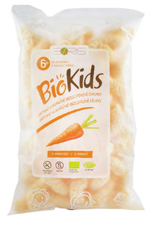 Pufuleti bio cu morcovi 55g Biokids