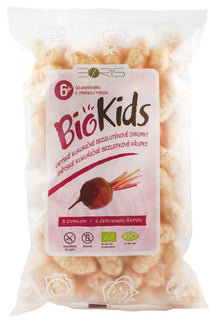 Pufuleti bio cu sfecla rosie, 55g Biokids