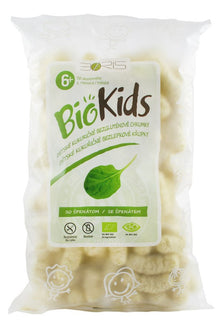 Pufuleti bio cu spanac, 55g Biokids