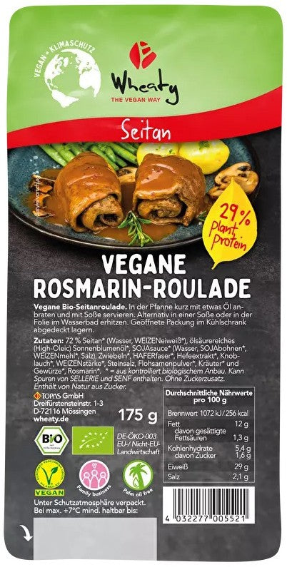 Rulada bio vegana cu rozmarin, 175g Wheaty