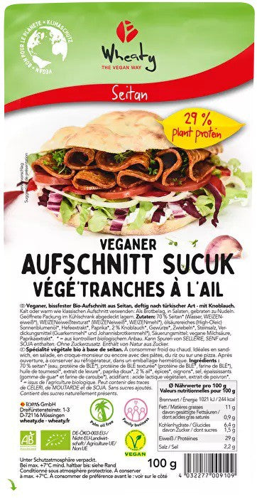 Salam vegan feliat,  bio, vegan, 100g Wheaty