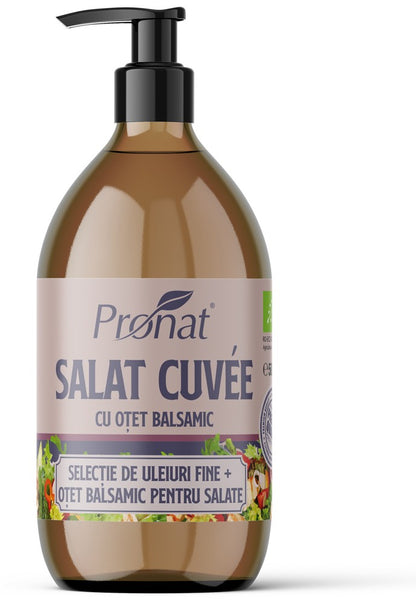Salat Cuvée Selectie bio de uleiuri si otet balsamic pentru salate 500ml Pronat