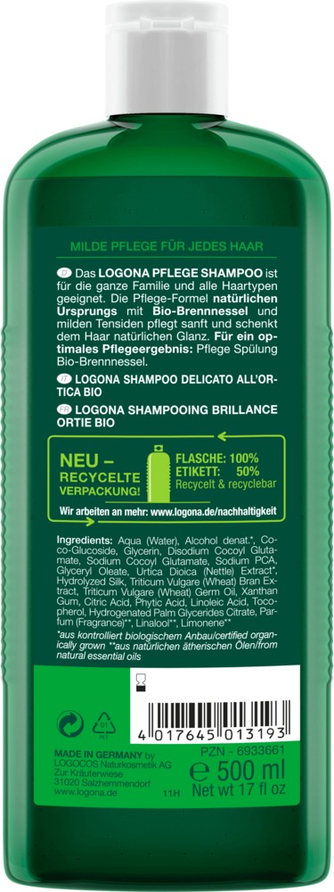 Sampon bio cu urzica, 500ml Logona