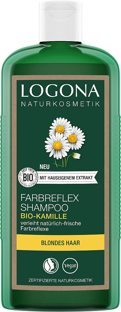 Sampon pentru par vopsit (blond), cu musetel, 250ml Logona