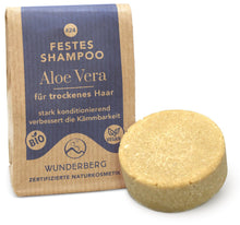 Sampon solid bio cu aloe vera, 48g Wunderberg