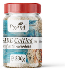 Sare celtica grunjoasa, nerafinată, neiodata, 230g Pronat