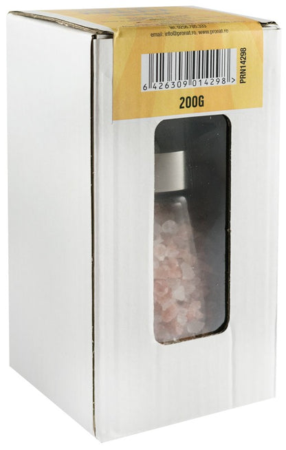 Sare de Himalaya grunjoasa 200g cu rasnita refolosibila Pronat