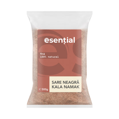 Sare neagra fina Kala Namak, 500g Esential