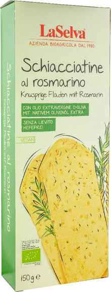 Schiacciatine bio cu rozmarin, 150g LaSelva