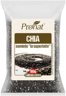 Seminte de chia, 100g Pronat