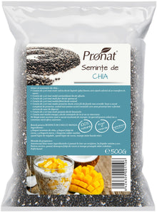 Seminte de chia, 500g Pronat