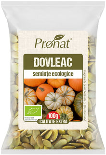 Seminte de dovleac bio, 100g Pronat