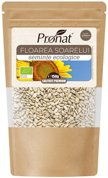 Seminte de floarea soarelui bio, 150g Pronat