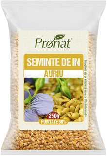 Seminte de in auriu 250g Pronat