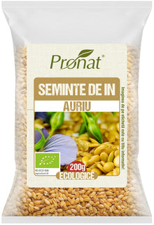 Seminte bio de in auriu 200g Pronat