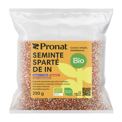Seminte bio de in sparte, 250g Pronat