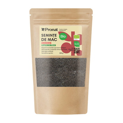 Seminte de mac bio, 250g Pronat
