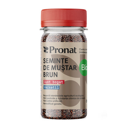 Seminte de mustar brun bio 60g Pronat