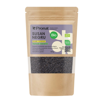 Seminte de susan negru bio, 150g Pronat