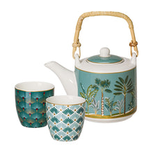 Set de ceai din portelan atmosphere un ceainic si doua cescute in cutie cadou Pronat