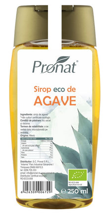 Sirop bio de agave, 250ml Pronat