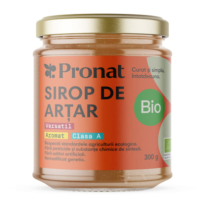 Sirop bio de artar, clasa A, 300g Pronat