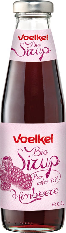 Sirop bio de zmeura 1:7, 500ml Voelkel