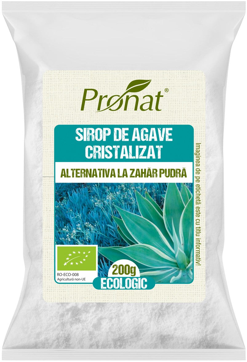 Sirop de agave cristalizat pudra, bio 200g Pronat