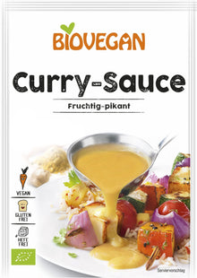 Sos bio de curry, fructat si picant, vegan 29g Biovegan