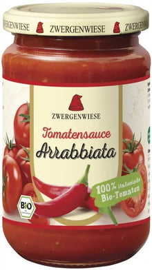 Sos bio de rosii Arrabbiata 340g Zwergenwiese