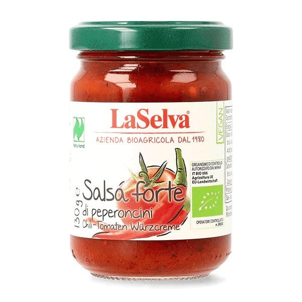 Sos de rosii bio cu ardei chilli, 130g LaSelva