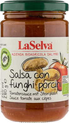Sos de rosii bio cu ciuperci porcini, 280g laselva