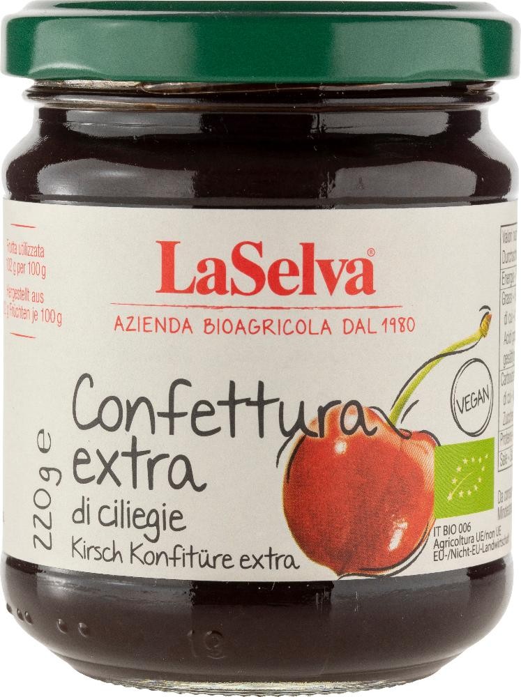 Dulceata bio extra de cirese, 220 g LaSelva